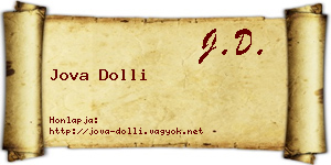 Jova Dolli névjegykártya